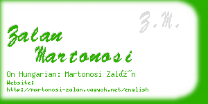 zalan martonosi business card